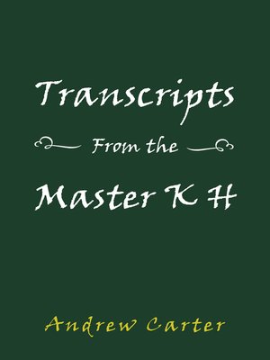 cover image of Transcripts from the Master K H